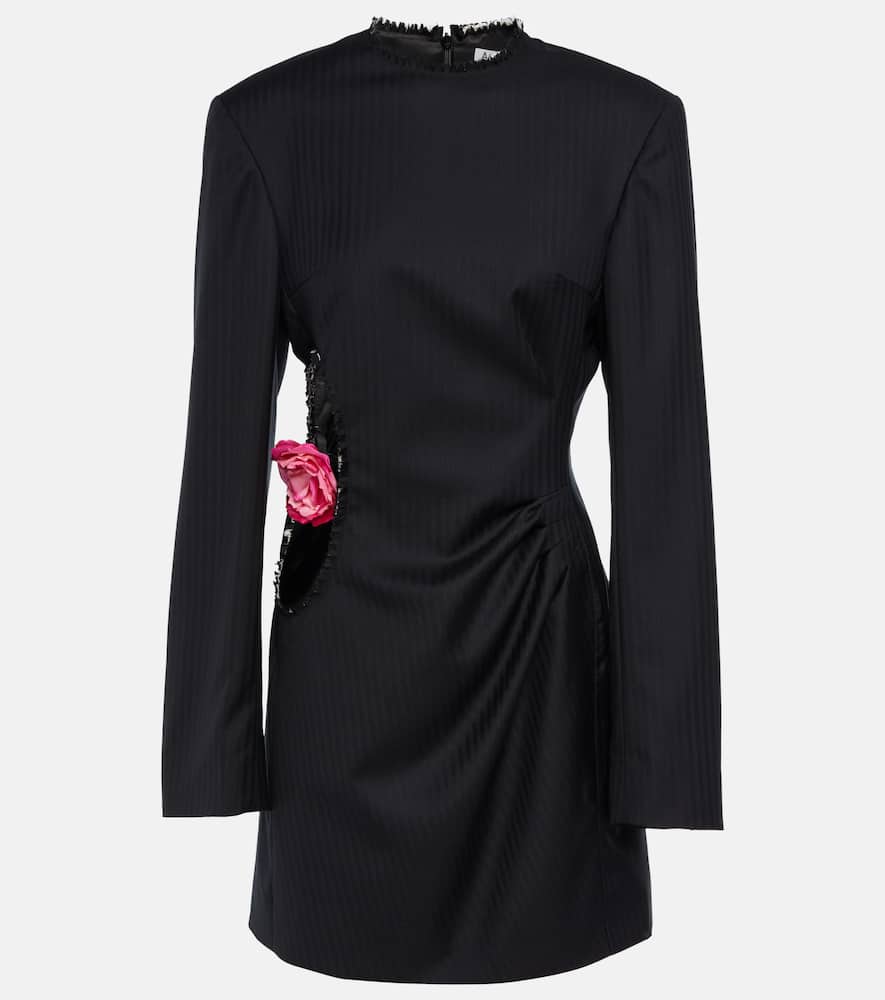 Acne Studios Tailored Wool Dress In Black