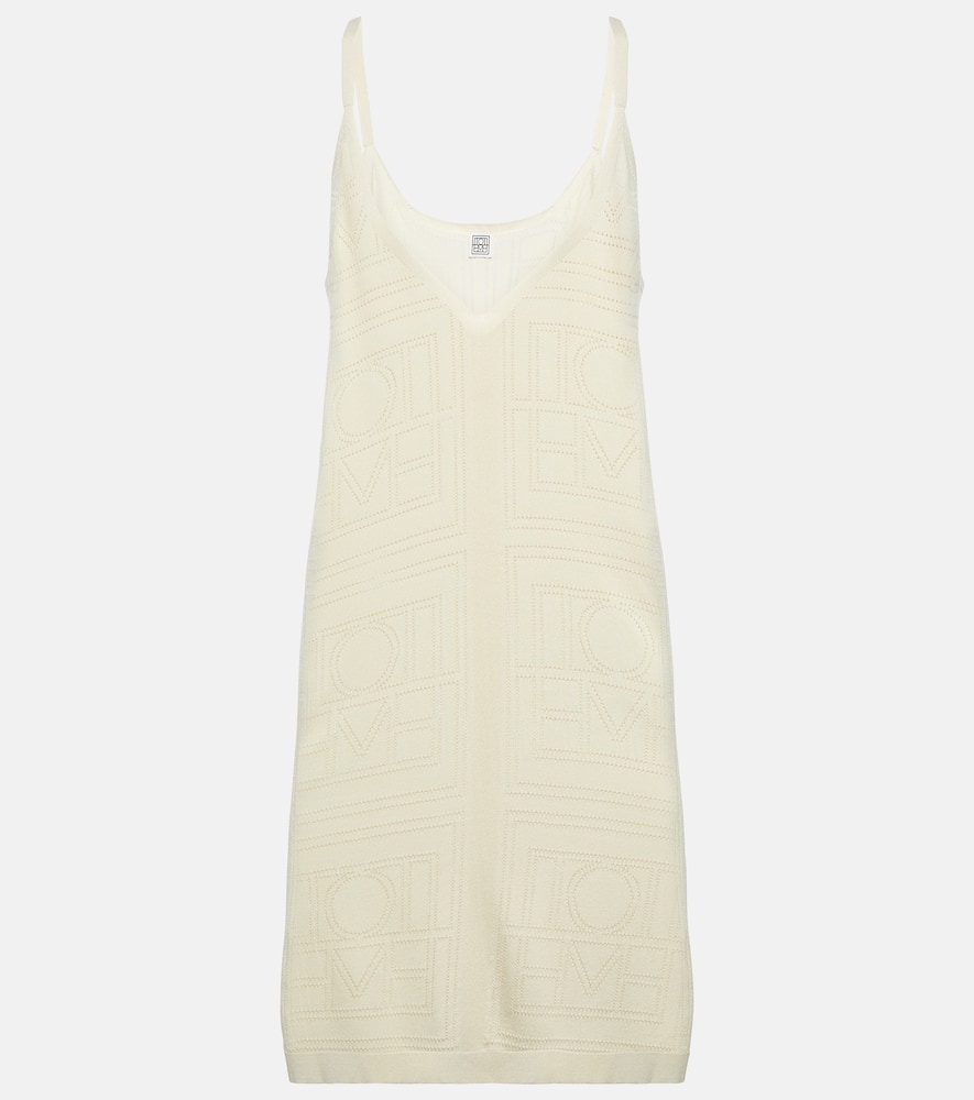 Toteme Monogram pointelle minidress