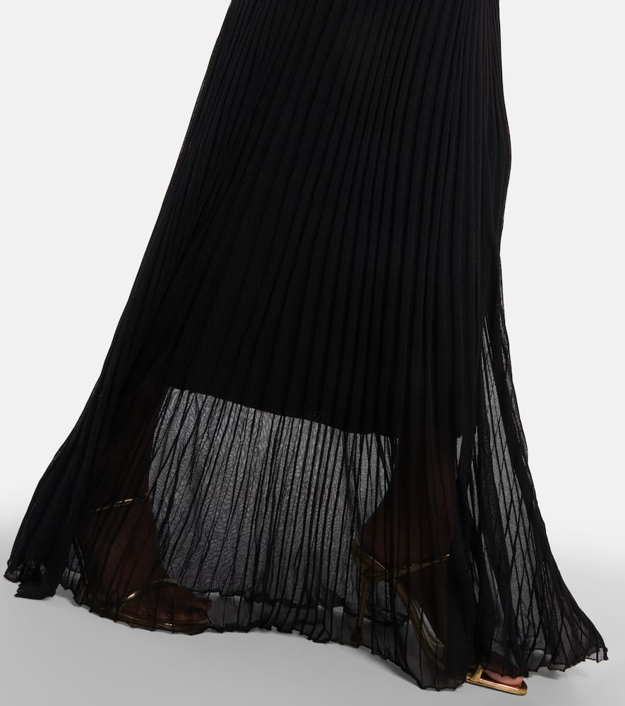 Shop Christopher Esber Reminiscence Beaded Maxi Dress In Black