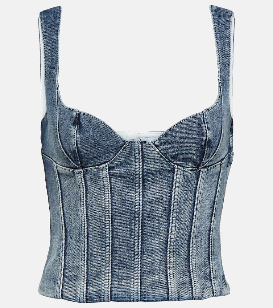 Denim bustier