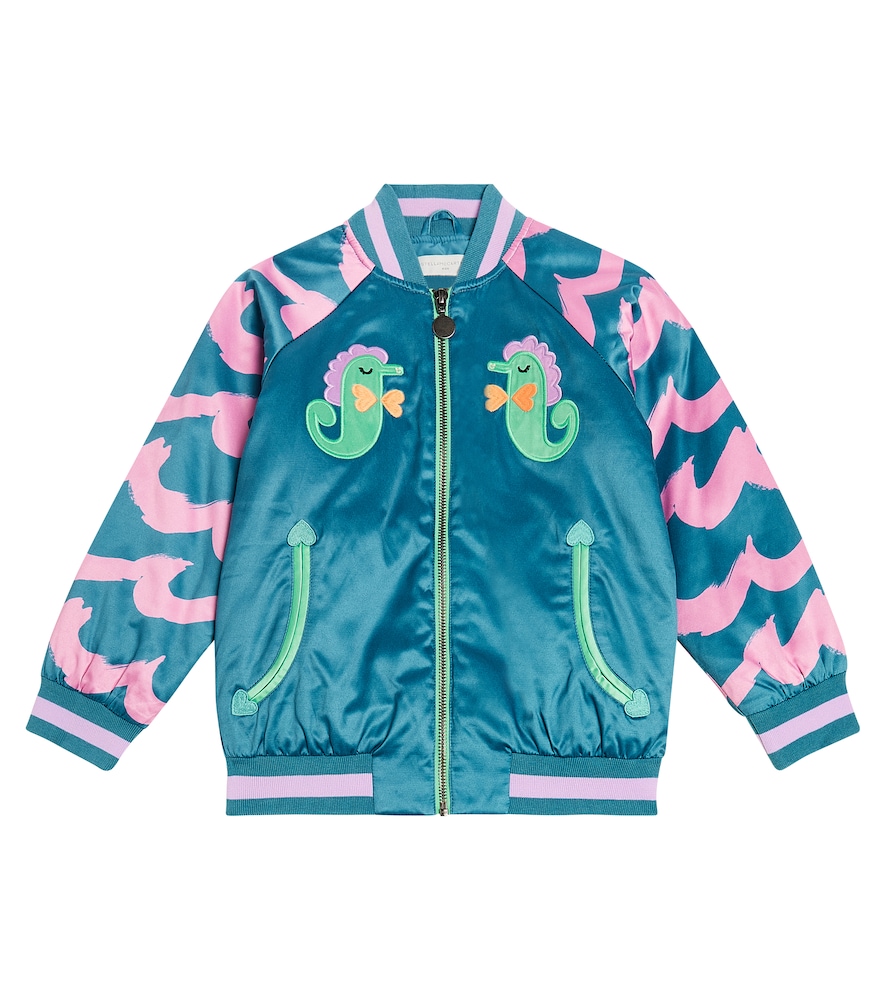 Stella McCartney Kids Printed cotton-blend bomber jacket　ステラ マッカートニー キッズ プリント コットンブレンド ボンバー ジャケット Stella