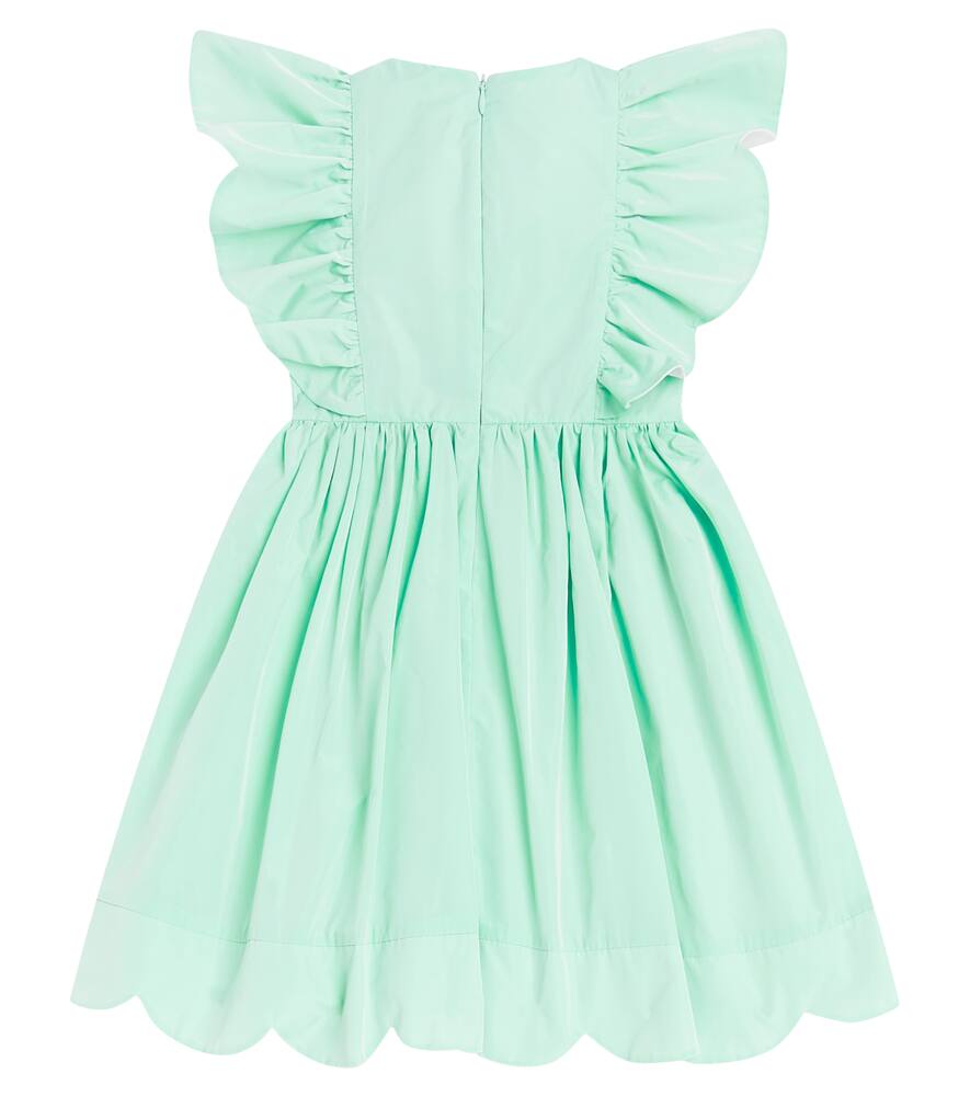 Stella Mccartney Taffeta Dress In Greenish