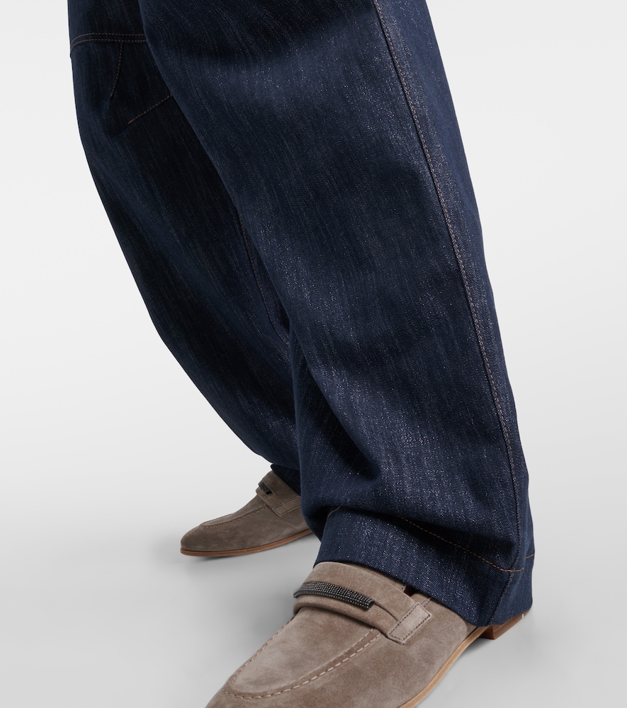  Brunello Cucinelli Brunello Cucinelli High-rise Wide-leg Jeans 