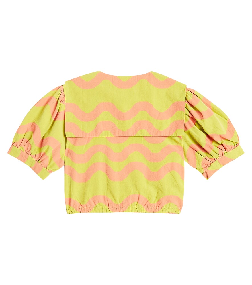  Jellymallow Jellymallow Wave Printed Cotton Blouse 