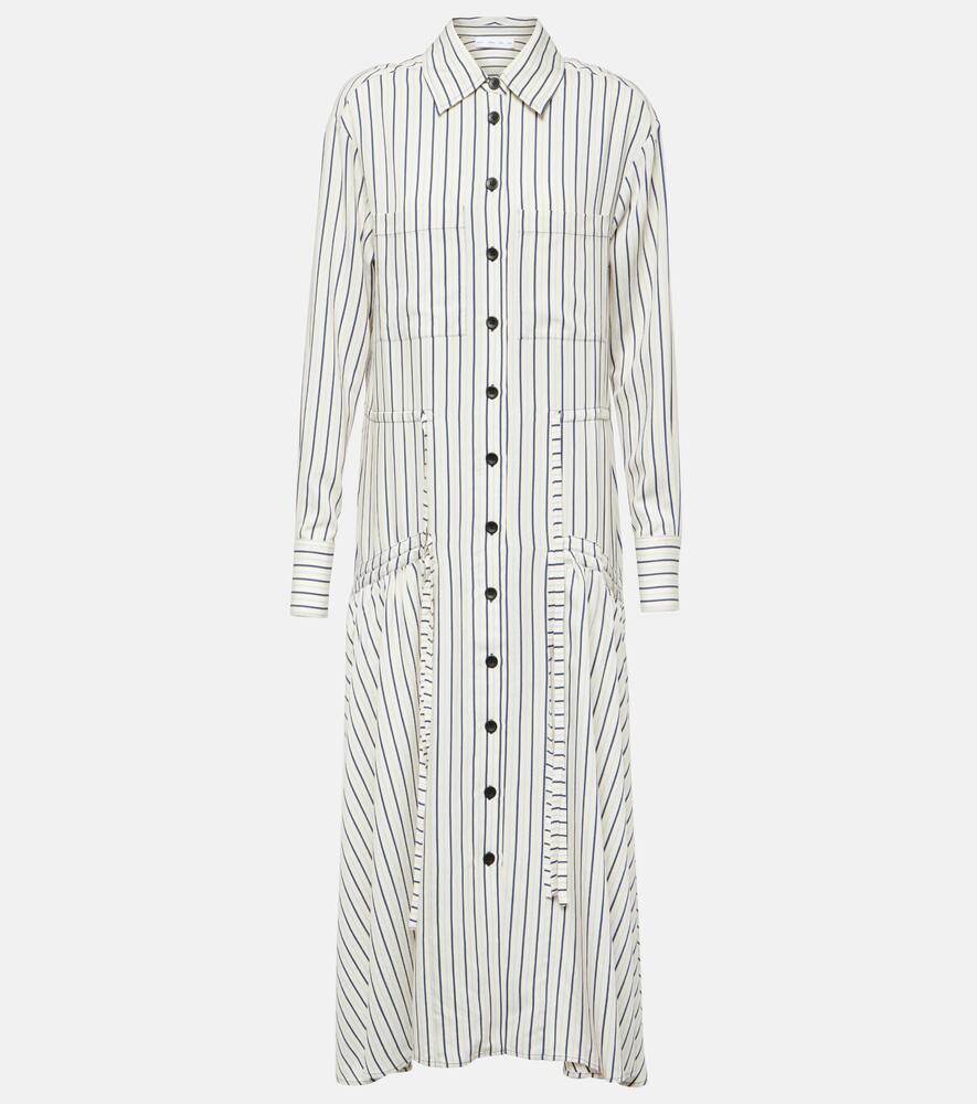 Proenza Schouler White Label Bonnie striped shirt dress