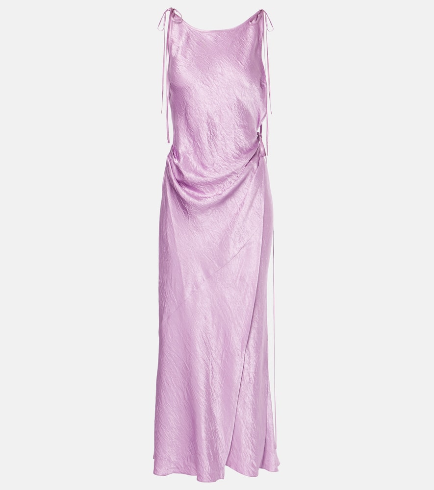 Acne Studios Satin midi dress