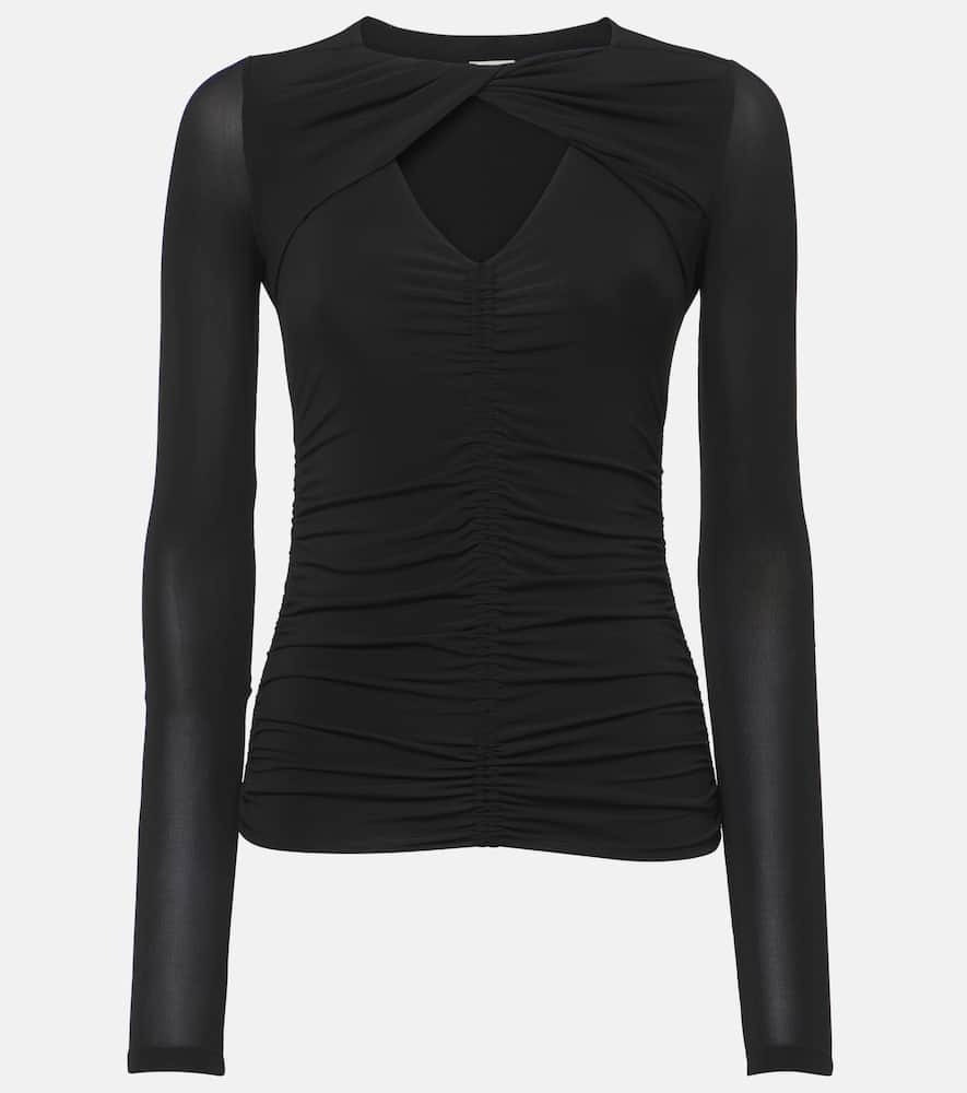 Isabel Marant Vandalia Jersey Top In Black