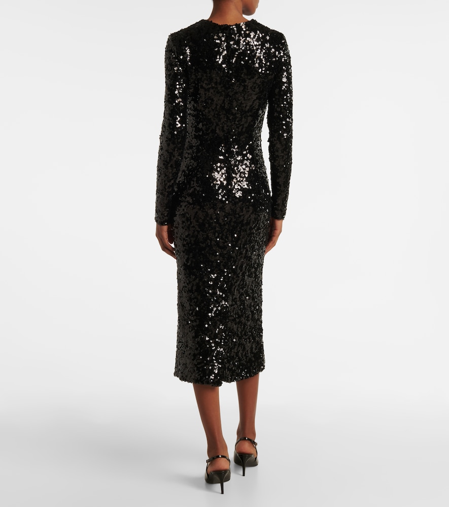  Dolce&gabbana Dolce&gabbana Sequined Midi Dress 