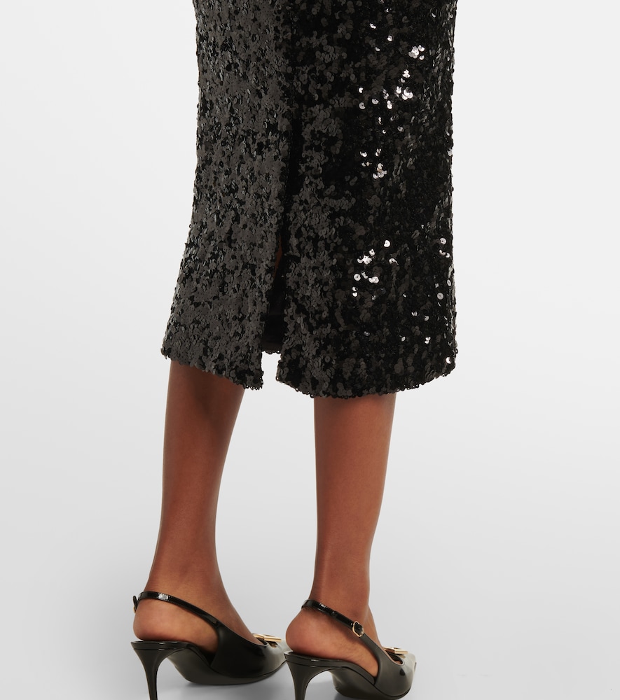  Dolce&gabbana Dolce&gabbana Sequined Midi Dress 