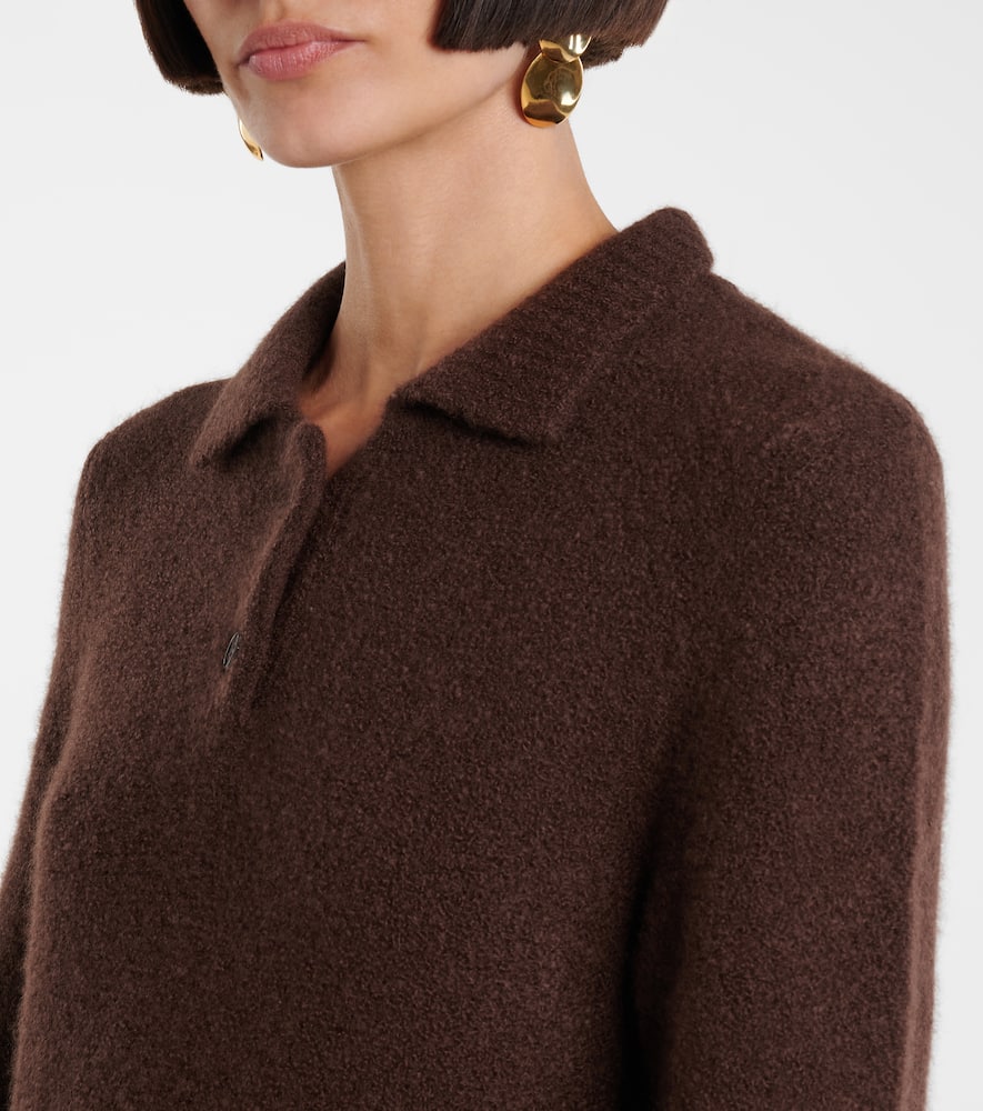 Lisa Yang Lilia Cashmere-blend Cardigan In Brown