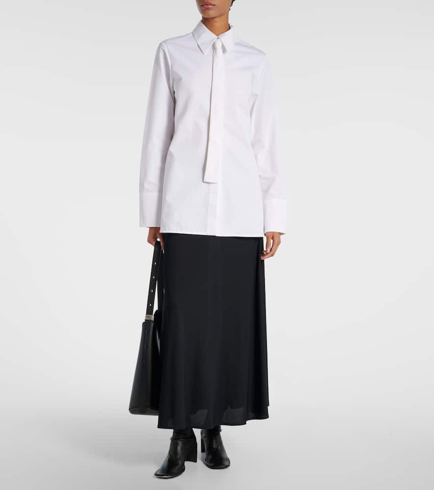 Jil Sander Trunk Leather Mid-calf Boots In Black