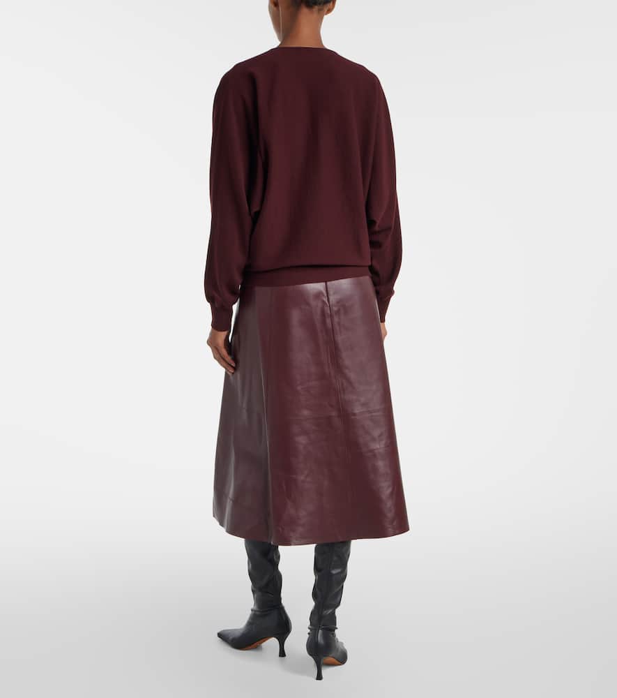 Fforme Rosa Wool And Cashmere Sweater In Burgundy