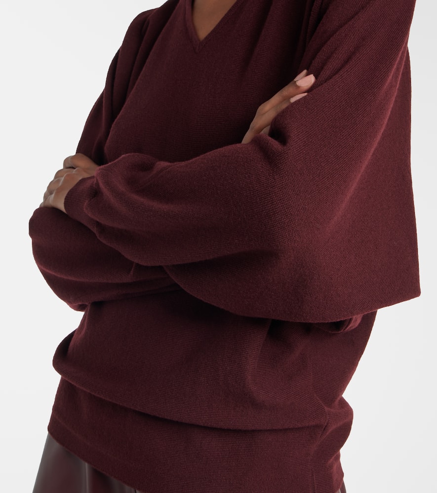 Fforme Rosa Wool And Cashmere Sweater In Burgundy