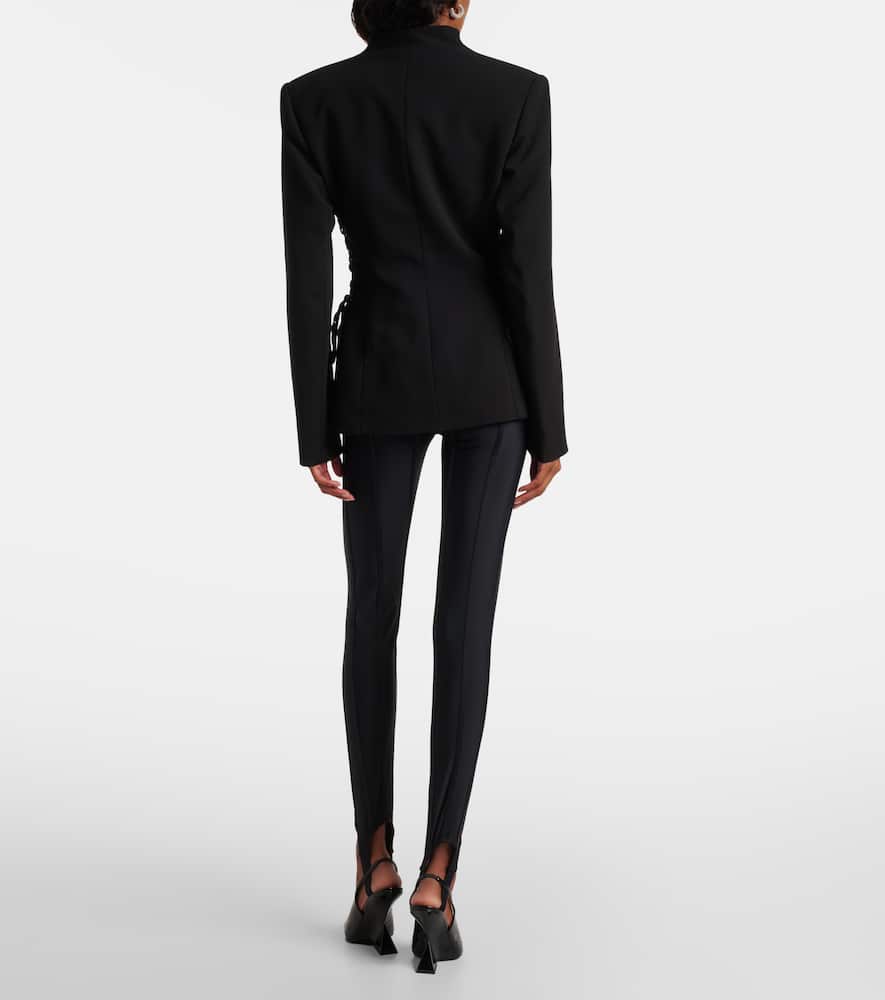 Mugler Single-breasted Blazer In Black