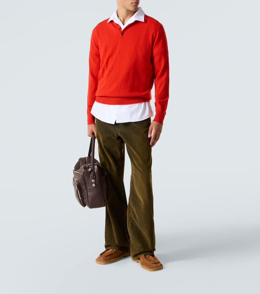 Acne Studios Cotton Corduroy Wide-leg Pants In Brown