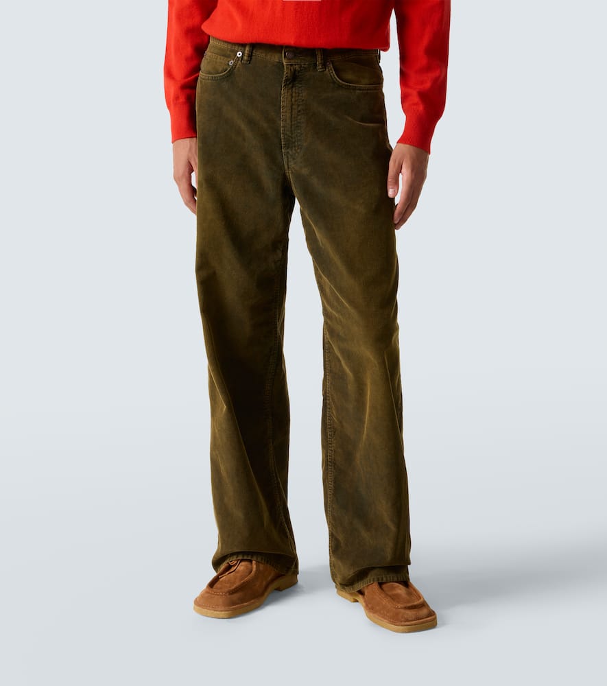 Acne Studios Cotton Corduroy Wide-leg Pants In Brown