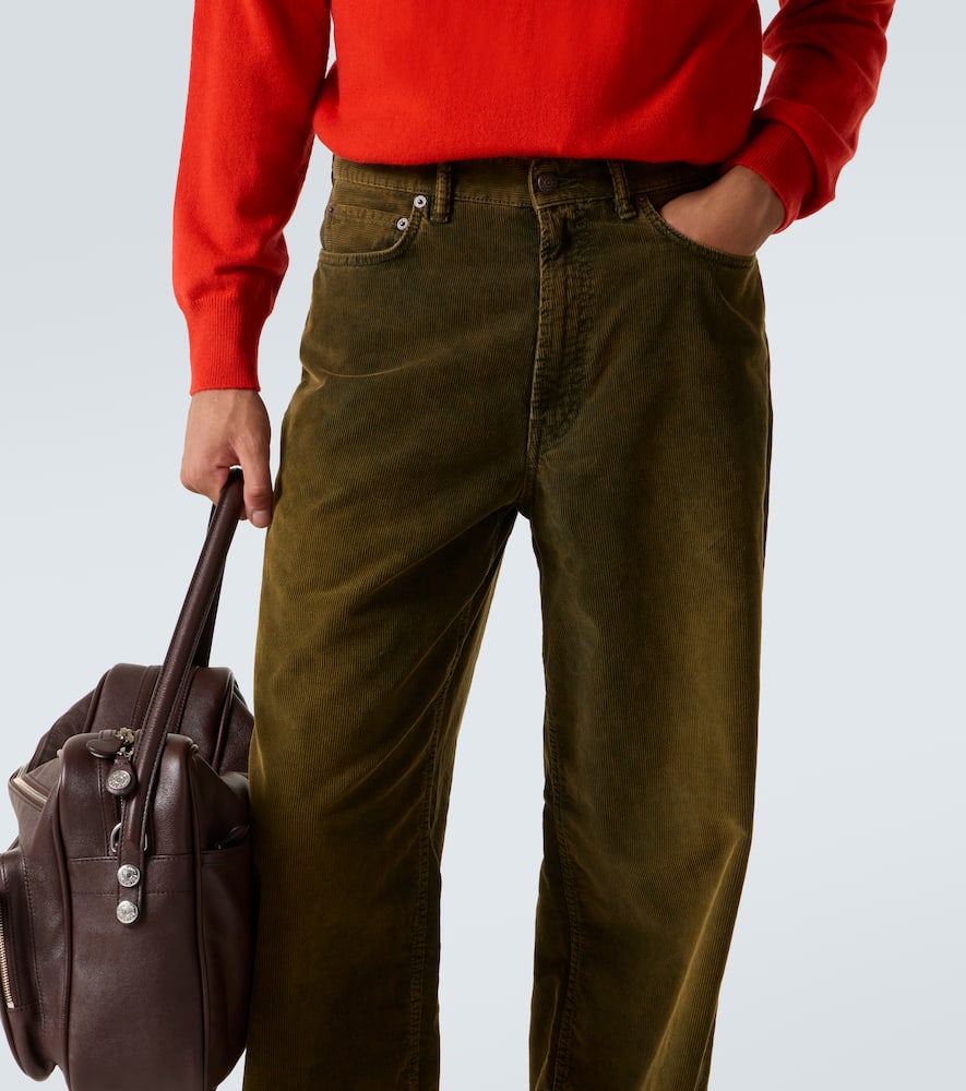 Acne Studios Cotton Corduroy Wide-leg Pants In Brown