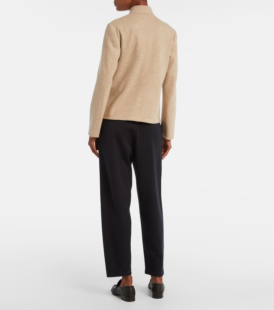 Loro Piana Spagna Mini Cashmere-blend Jacket In Brown