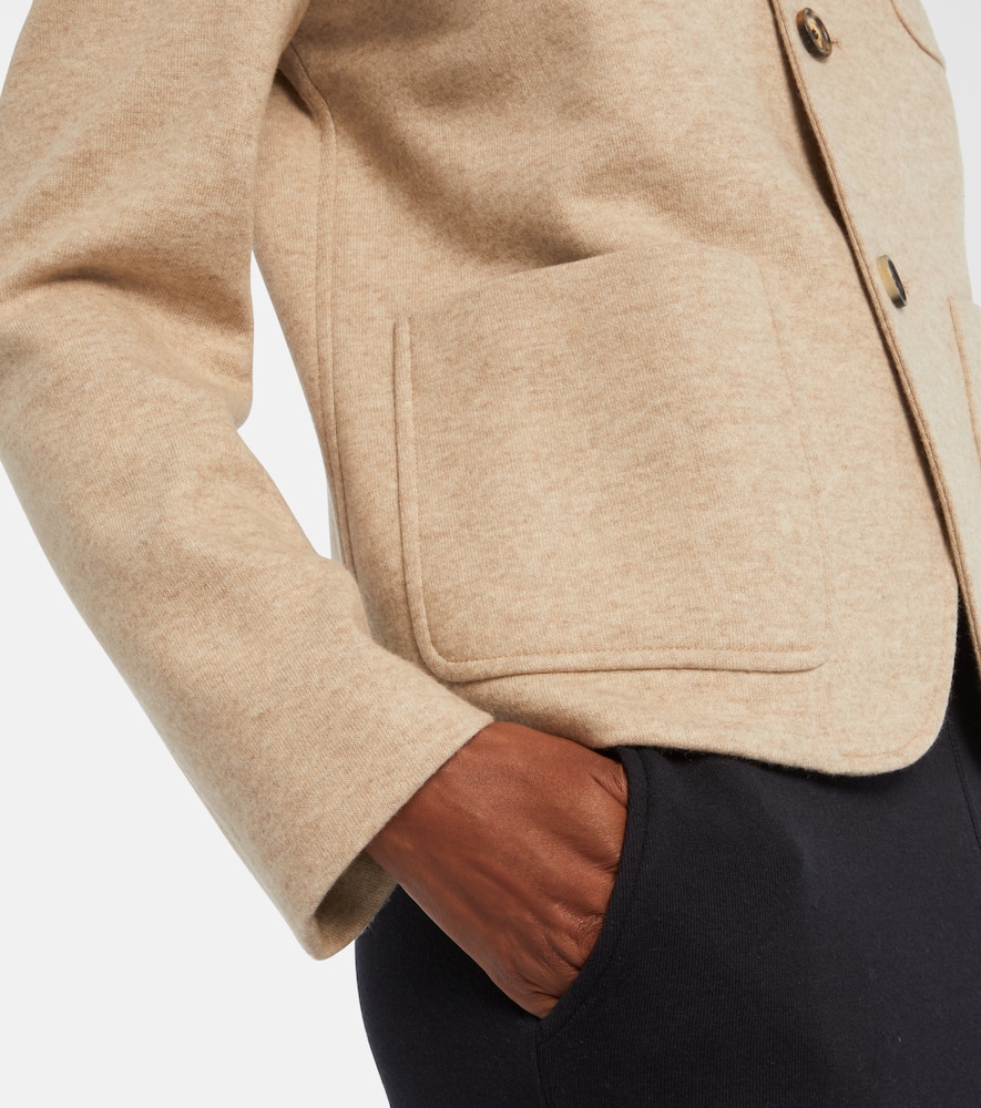Loro Piana Spagna Mini Cashmere-blend Jacket In Brown