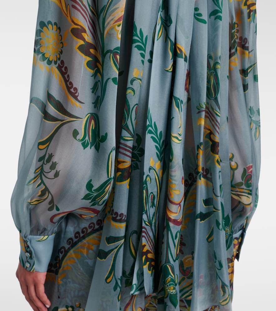 Printed Ruched Top
