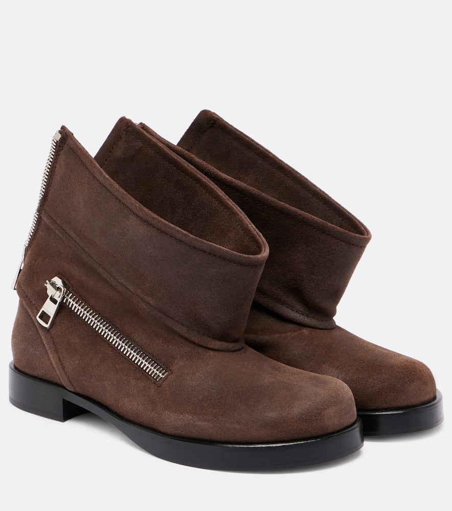 Suede ankle boots