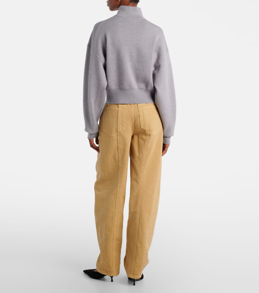 Victoria Beckham Pullover Aus Einem Wollgemisch In Gray