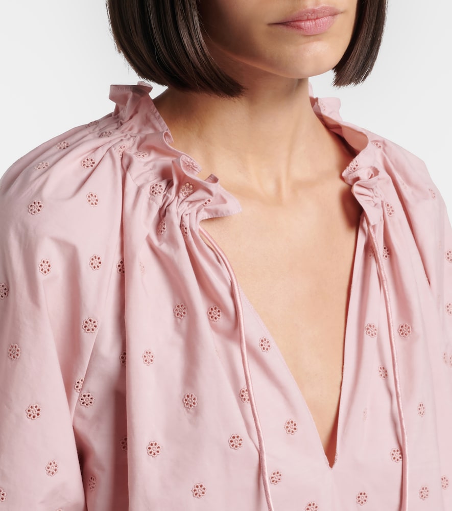 Broderie Anglaise Cotton Blouse