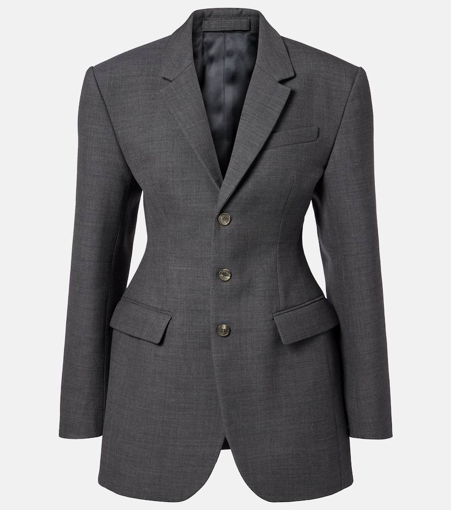 Wardrobe.NYC Wardrobe. NYC Peplum virgin wool blazer