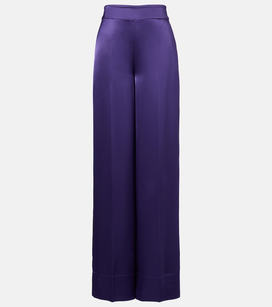 Joseph Dijon satin wide-leg pants