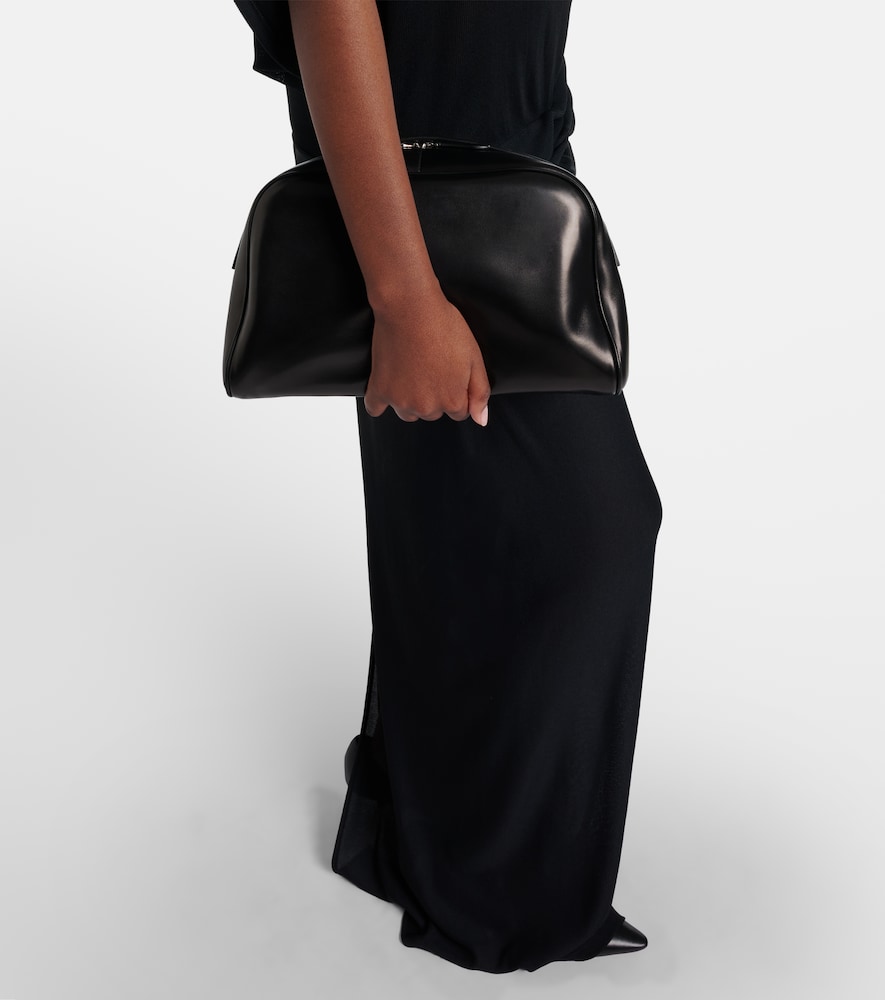 The Row Leila Small leather clutch