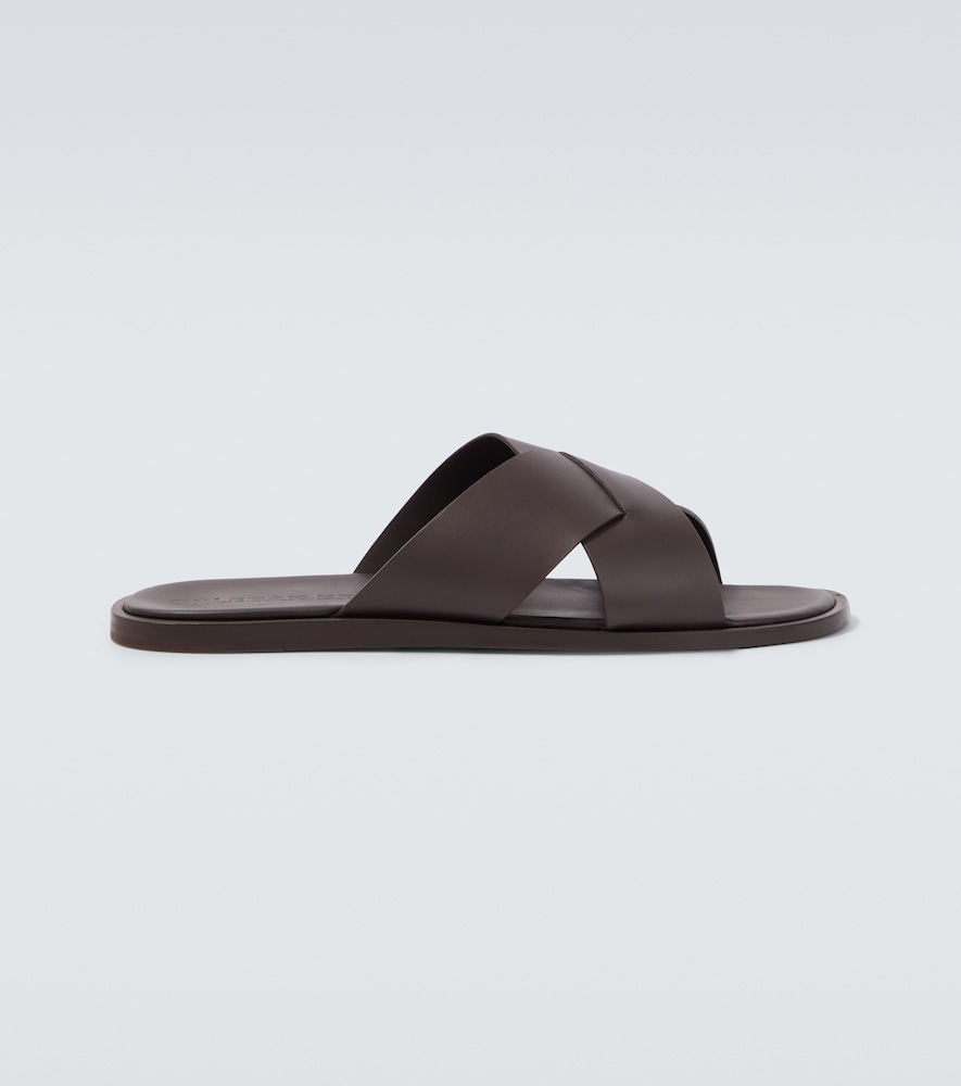 Orlebar Brown Sandali Muro in pelle