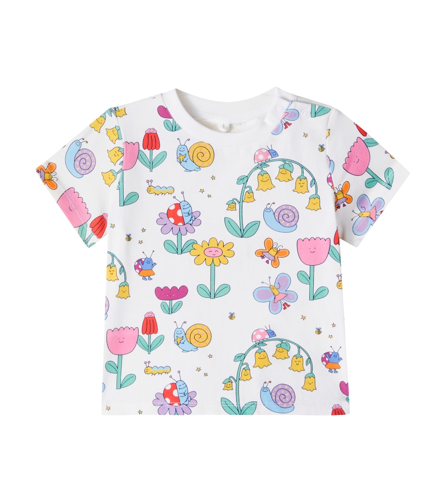 Stella McCartney Kids Baby Bug House cotton-blend jersey T-shirt　ステラ マッカートニー キッズ ベイビー バグ ハウス コットンブレンド ジャージ T シャツ Stella