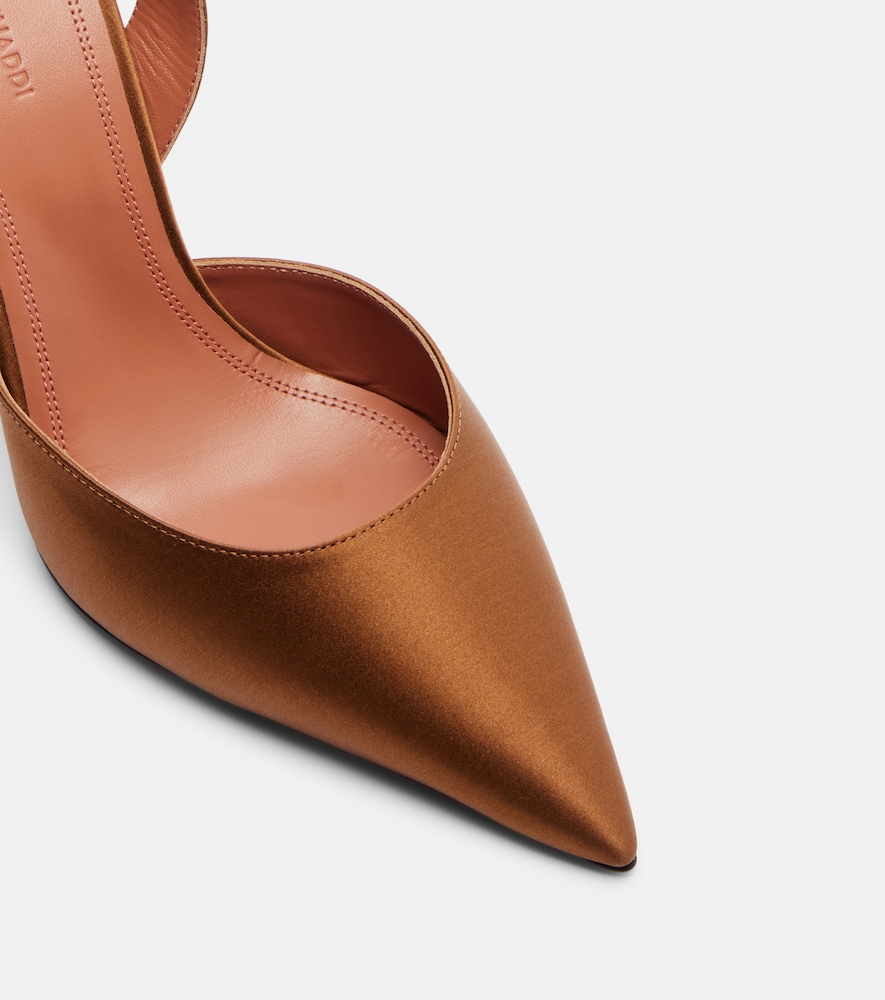  Amina Muaddi Amina Muaddi Slingback-pumps Holli Aus Satin 