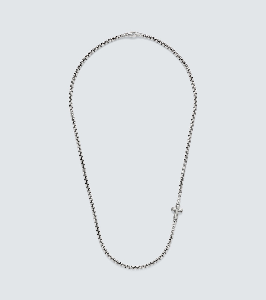 David Yurman Collier Cross Station en argent sterling 700 €