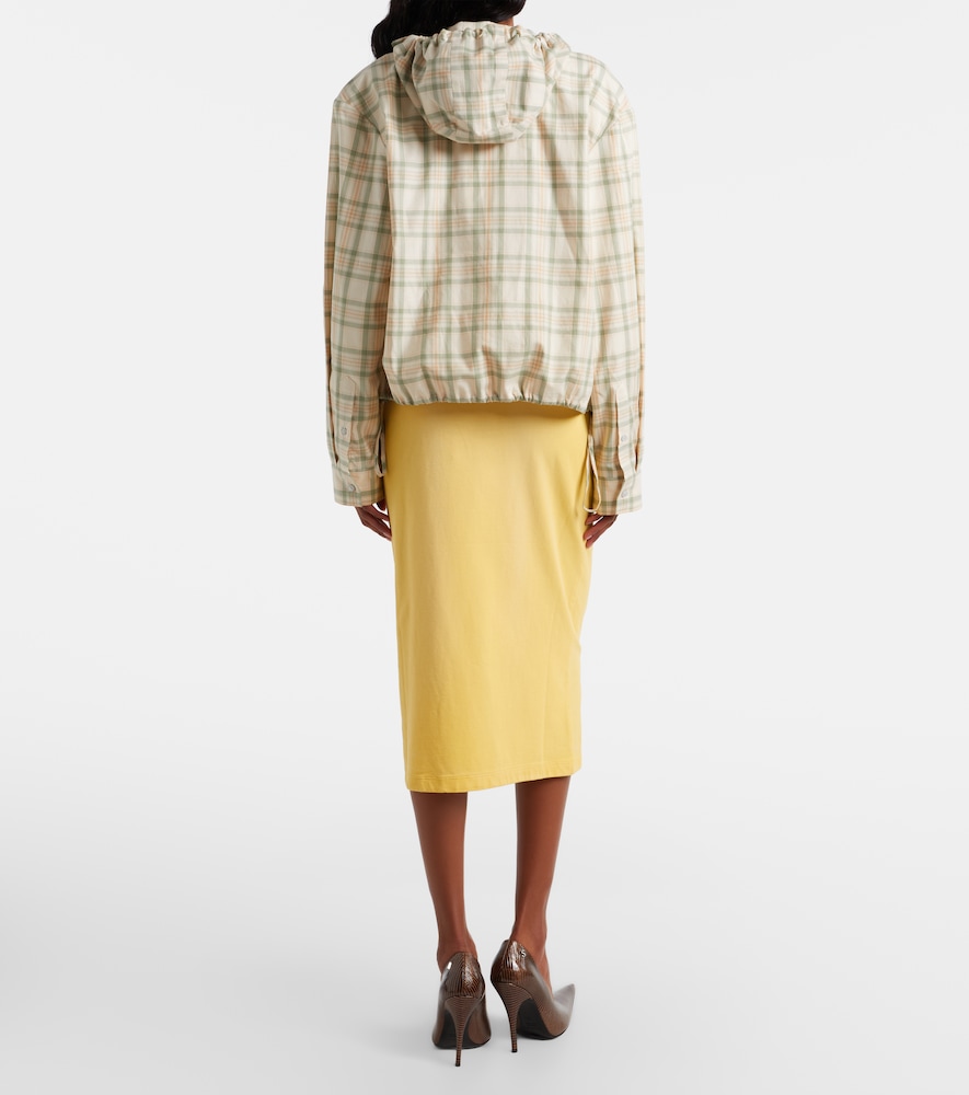  Acne Studios Acne Studios Faded Cotton-blend Midi Skirt 