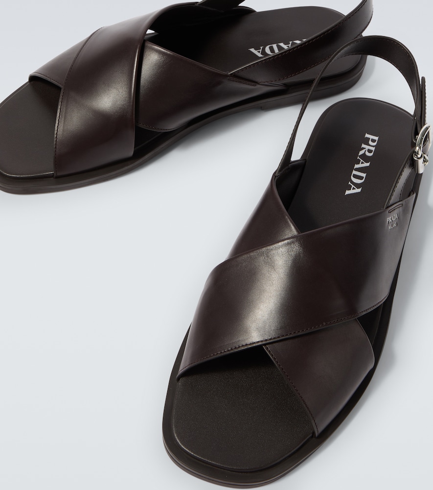  Prada Prada Leather Sandals 