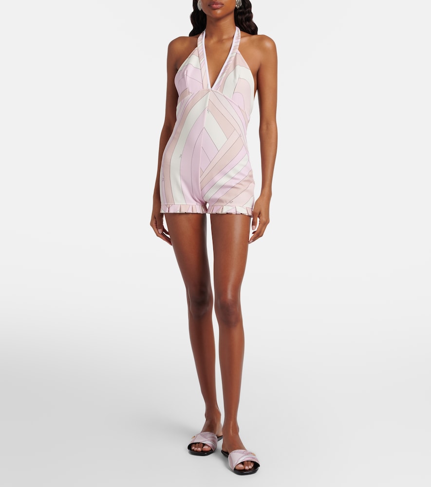  Pucci Pucci Iride Satin Jersey Romper 