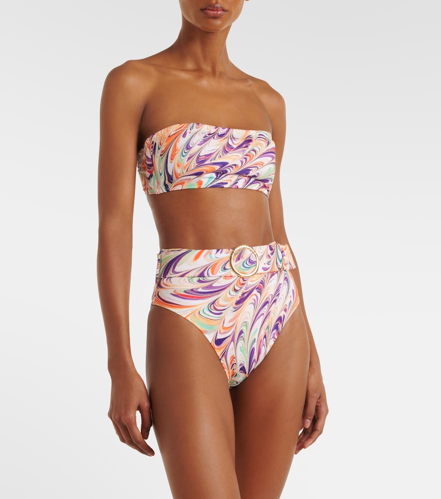  Alexandra Miro Alexandra Miro Iris Belted Printed Bikini Bottoms 