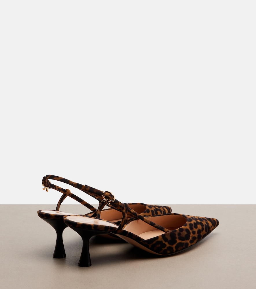 Gianvito Rossi Gianvito Rossi Slingback-pumps Ascent Aus Veloursleder 