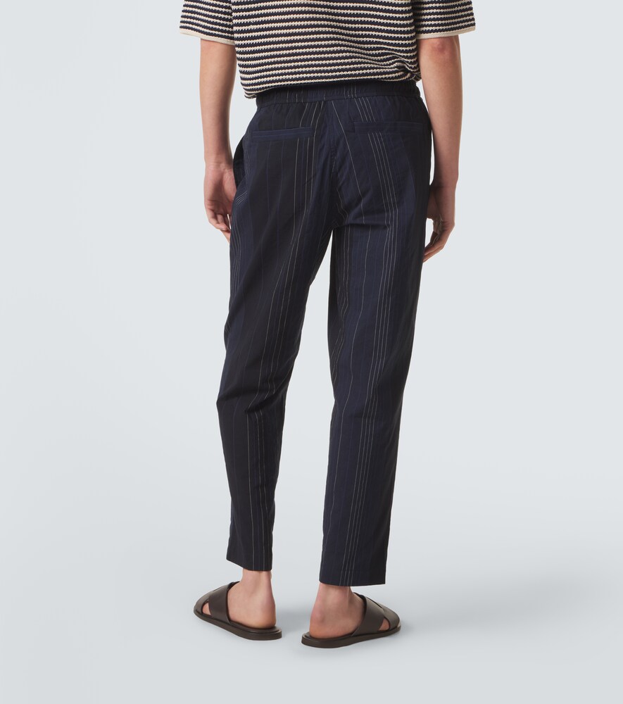 Sonoran Striped Cotton Straight Pants