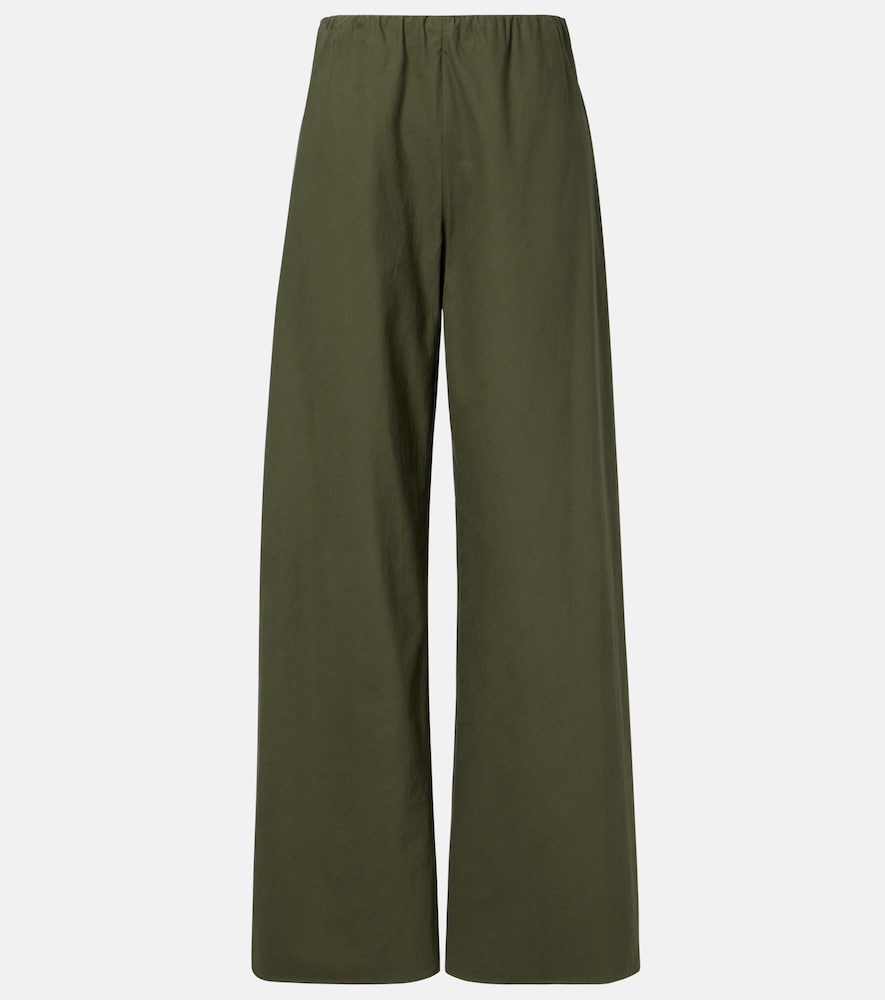 Vince Women's Green Colette Cotton Twill Wide-Leg Pants UK Size 14 - Mytheresa