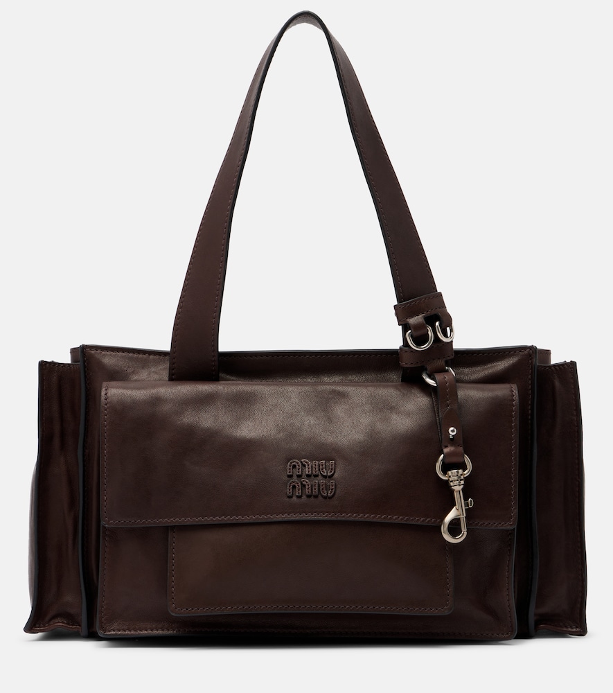 Schultertasche Utility aus Leder