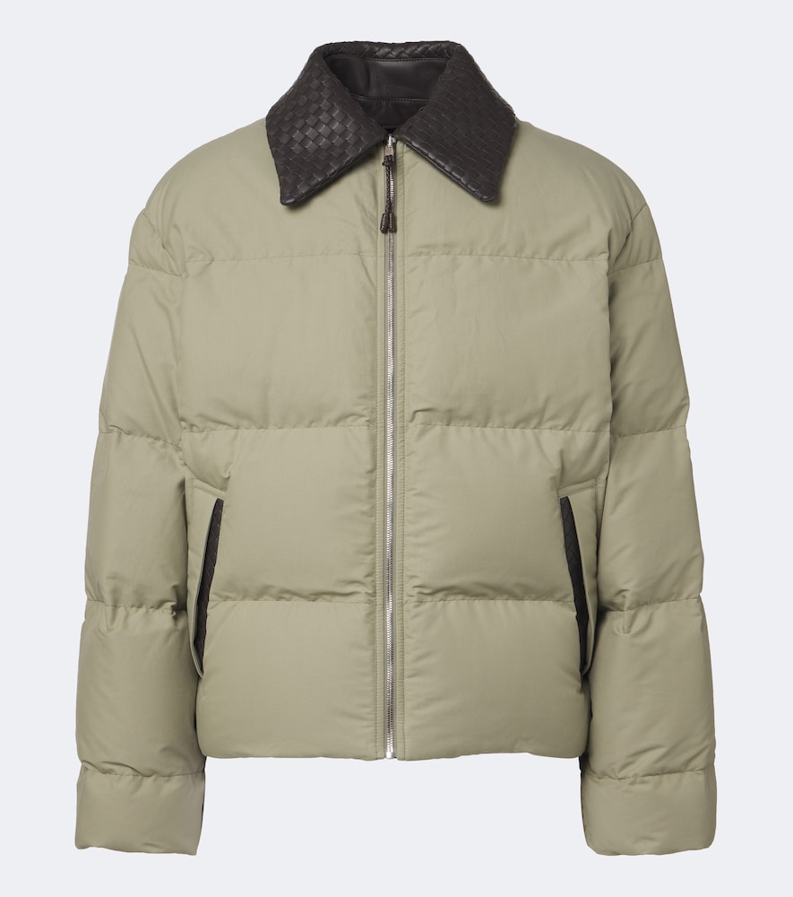Intrecciato Cotton-Blend Down Jacket