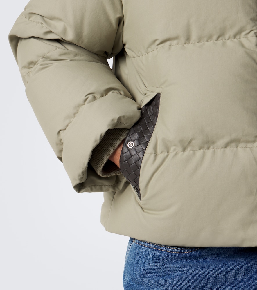 Intrecciato Cotton-Blend Down Jacket