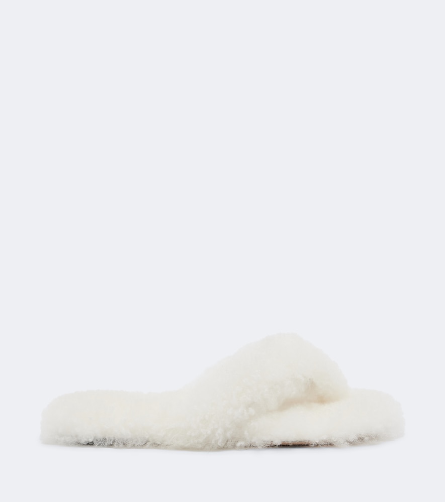 Home Shearling Thong Sandals