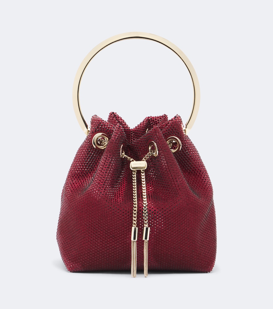 Verzierte Bucket Bag Bon Bon aus Mesh