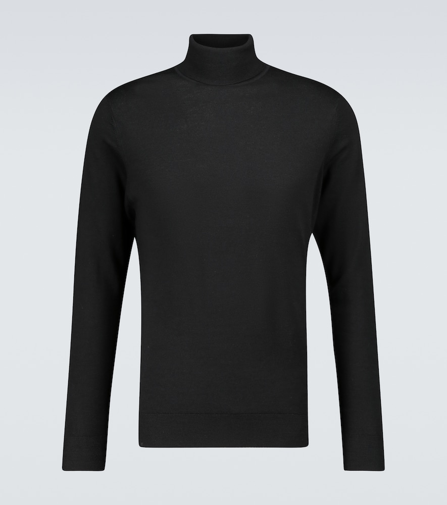 Sunspel Men's Black Wool Turtleneck Sweater UK Size 42 - Mytheresa