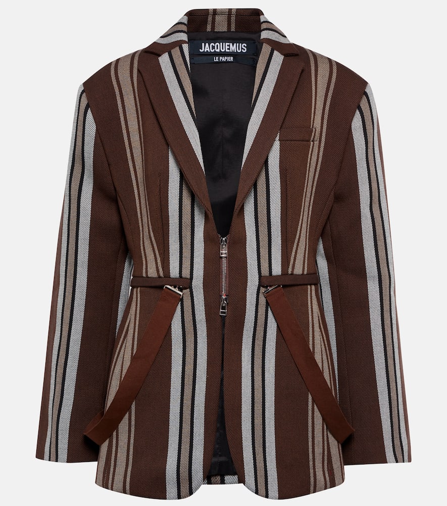 Jacquemus La Veste Filu striped twill blazer