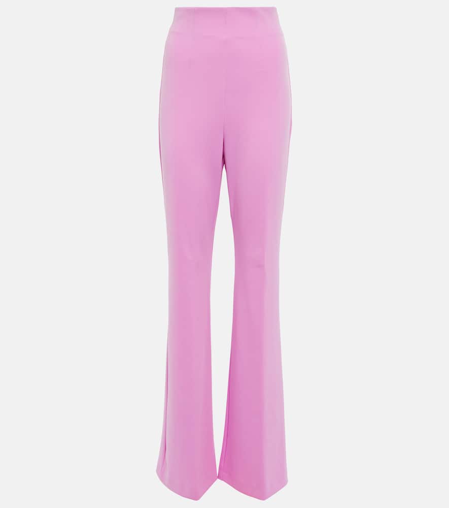 Sportmax Peter High-rise Flared Pants In Pink