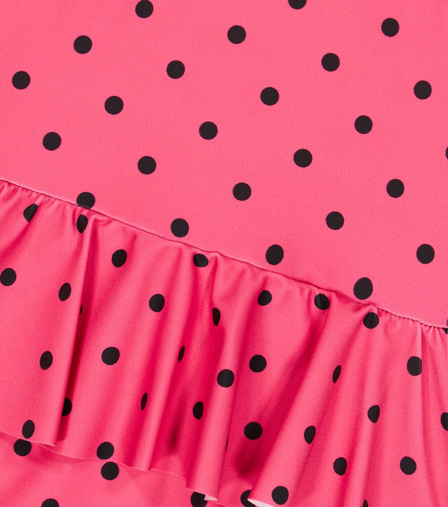 Mini Rodini Polka Dot Swimsuit In Pink